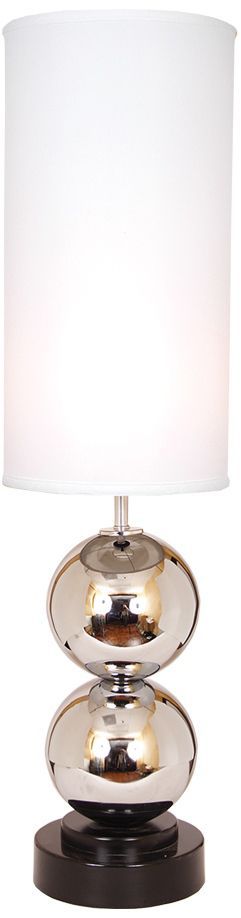 Van Teal Run Around White Shade Chrome Table Lamp