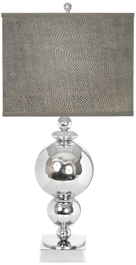Van Teal New World 29" High Chrome Serpentine Table Lamp