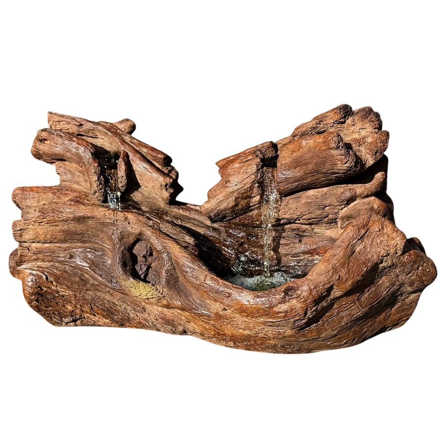 Fallen Logs Cast Stone Fountain