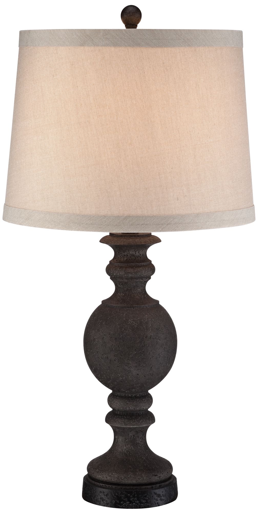 Textured Granite Center Font Table Lamp