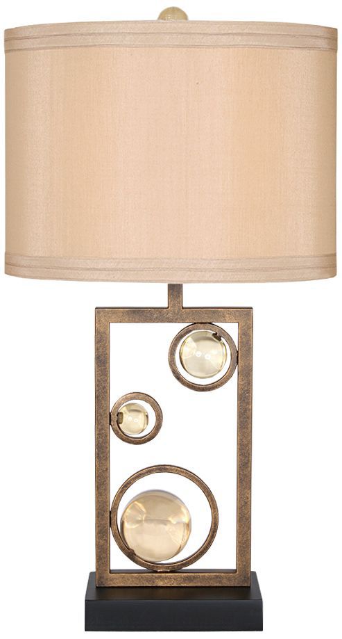 Van Teal Wheels of Friendship 31" High Ochre Table Lamp