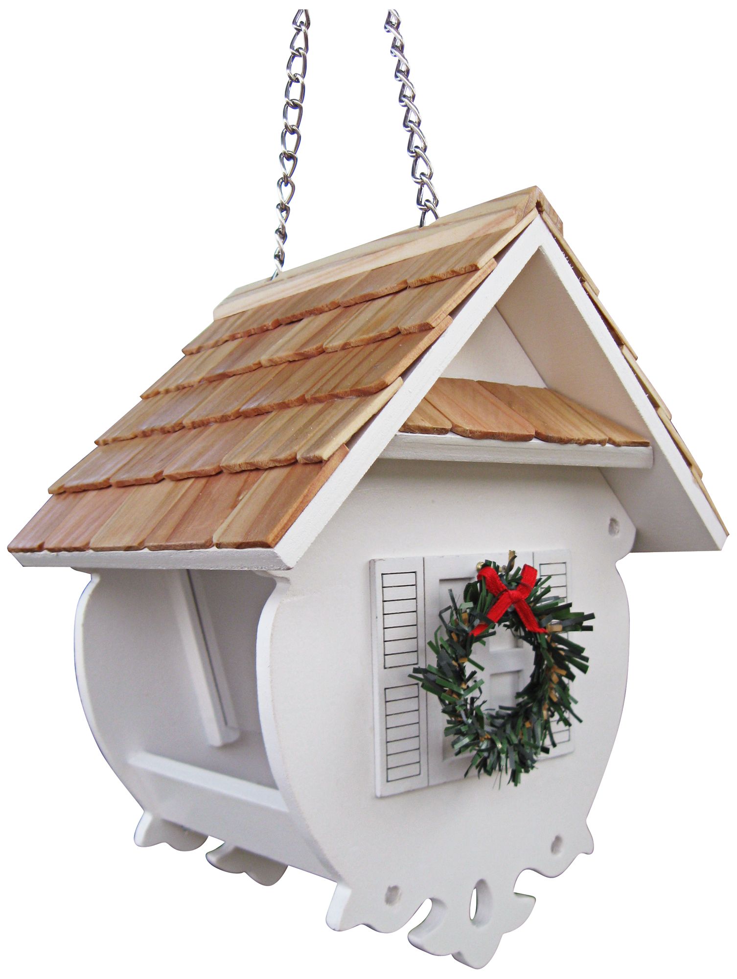 Wren White Feeder