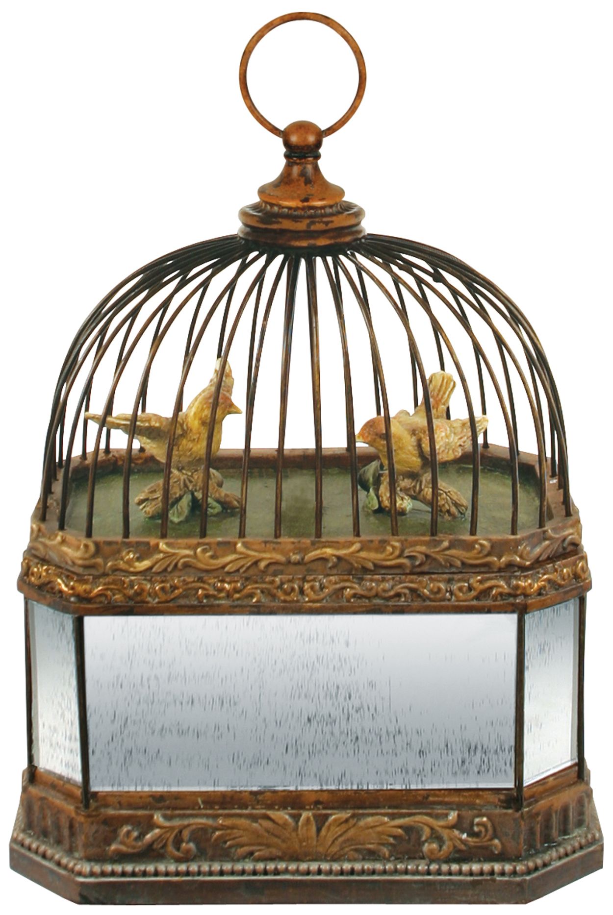 Turtledove Mirrored Brown and Gold Box
