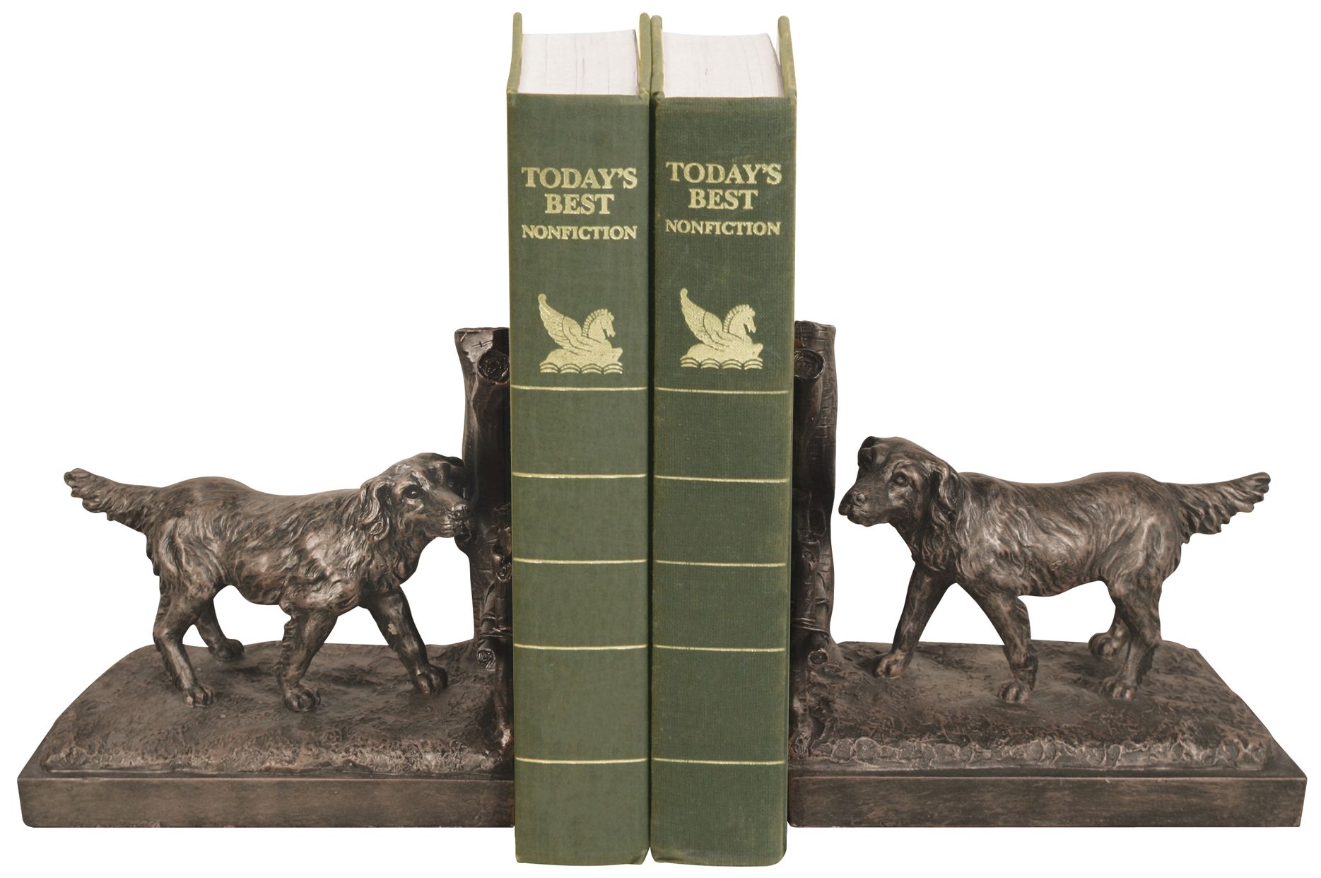 Set of 2 Retriever Brown Bookends