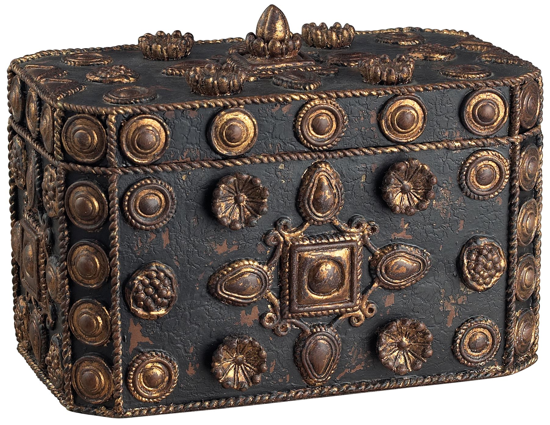 Luneburg Embossed Brown and Gold Box