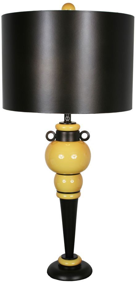 Van Teal Cordova Yellow And Black Modern Table Lamp
