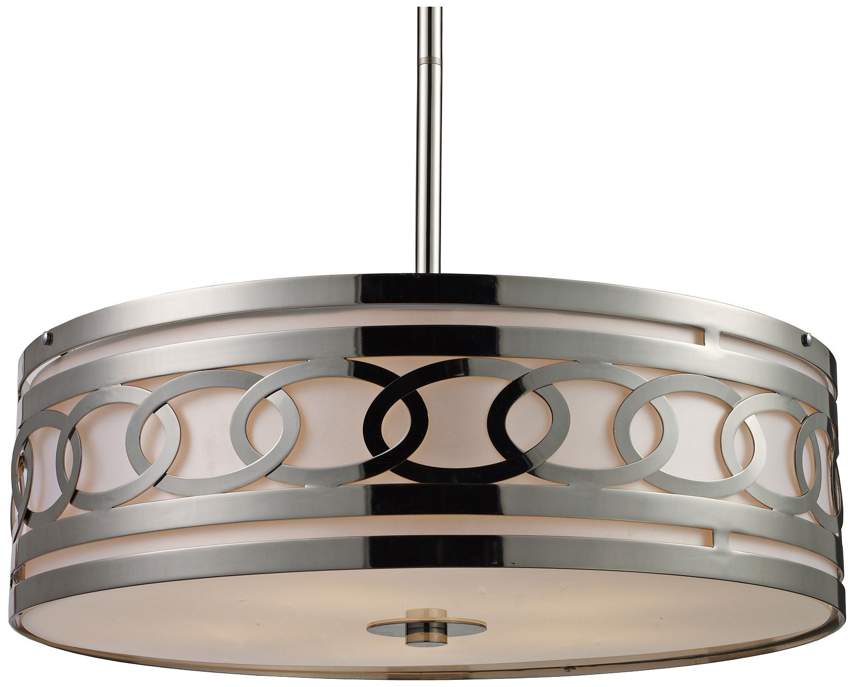 Zarah 5-Light 23" Wide Polished Nickel Pendant Light