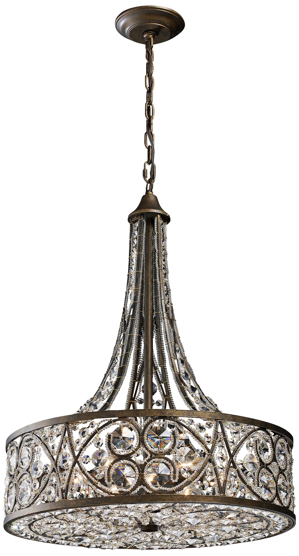 Amherst 6-Light 20" Wide Antique Bronze Pendant Light