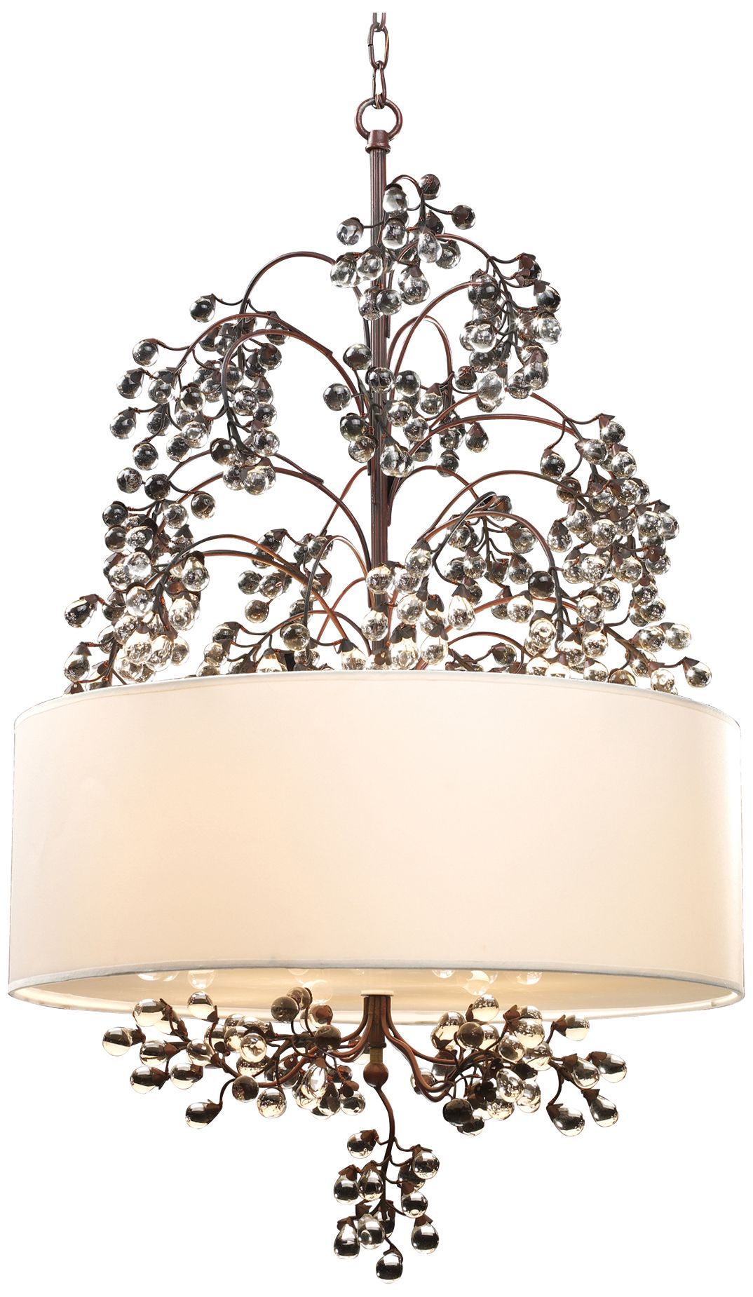 Winterberry 4-Light 22" Wide Darkwood Pendant Light