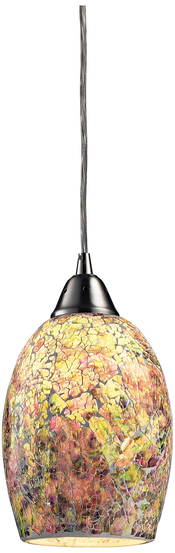 Avalon 5" Wide Satin Nickel Pendant Light