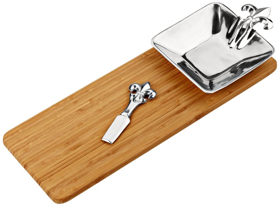 French Lily Bamboo Cheese Set