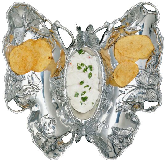 Arthur Court Butterfly Chip and Dip