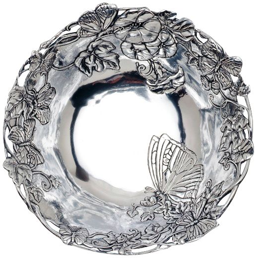 Arthur Court Butterfly Salad Bowl