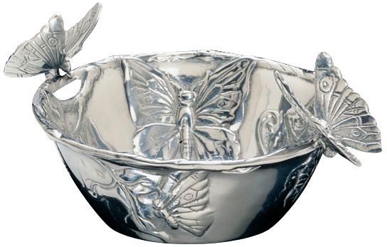 Arthur Court Butterfly Nut Bowl