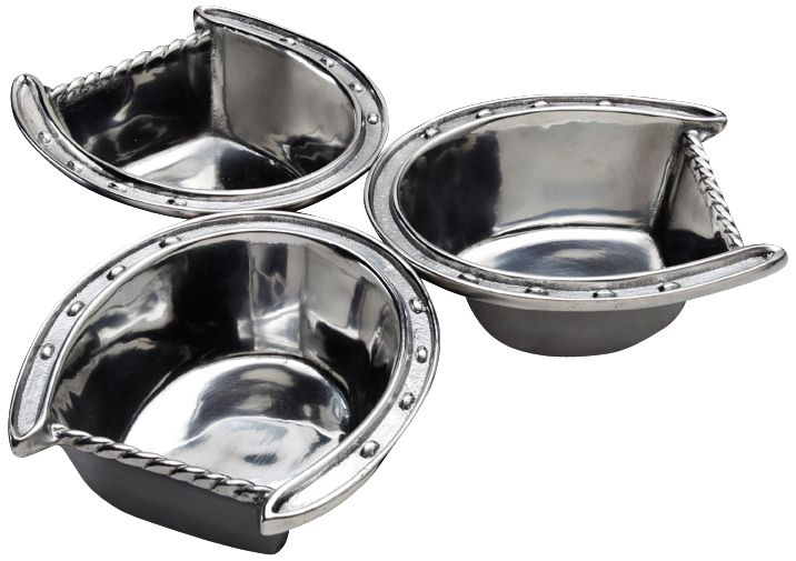 Arthur Court Horseshoe 3 Bowl Server