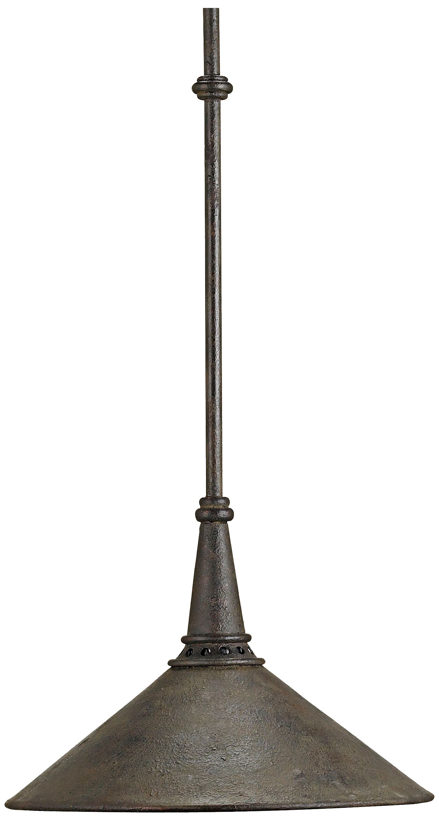 Currey and Company Manuscript 13" Wide Black Pendant Light