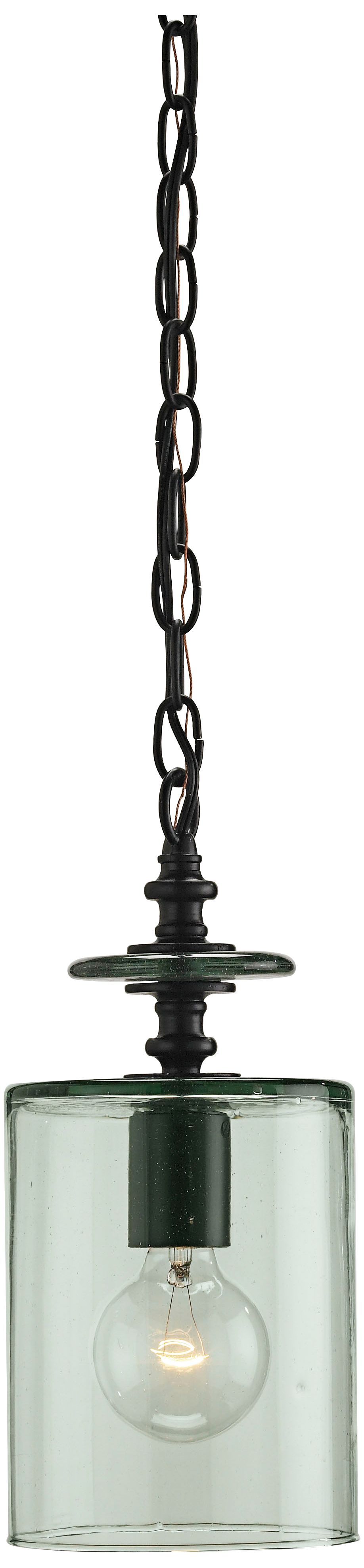 Currey and Company Panorama 6" Wide Black Pendant Light