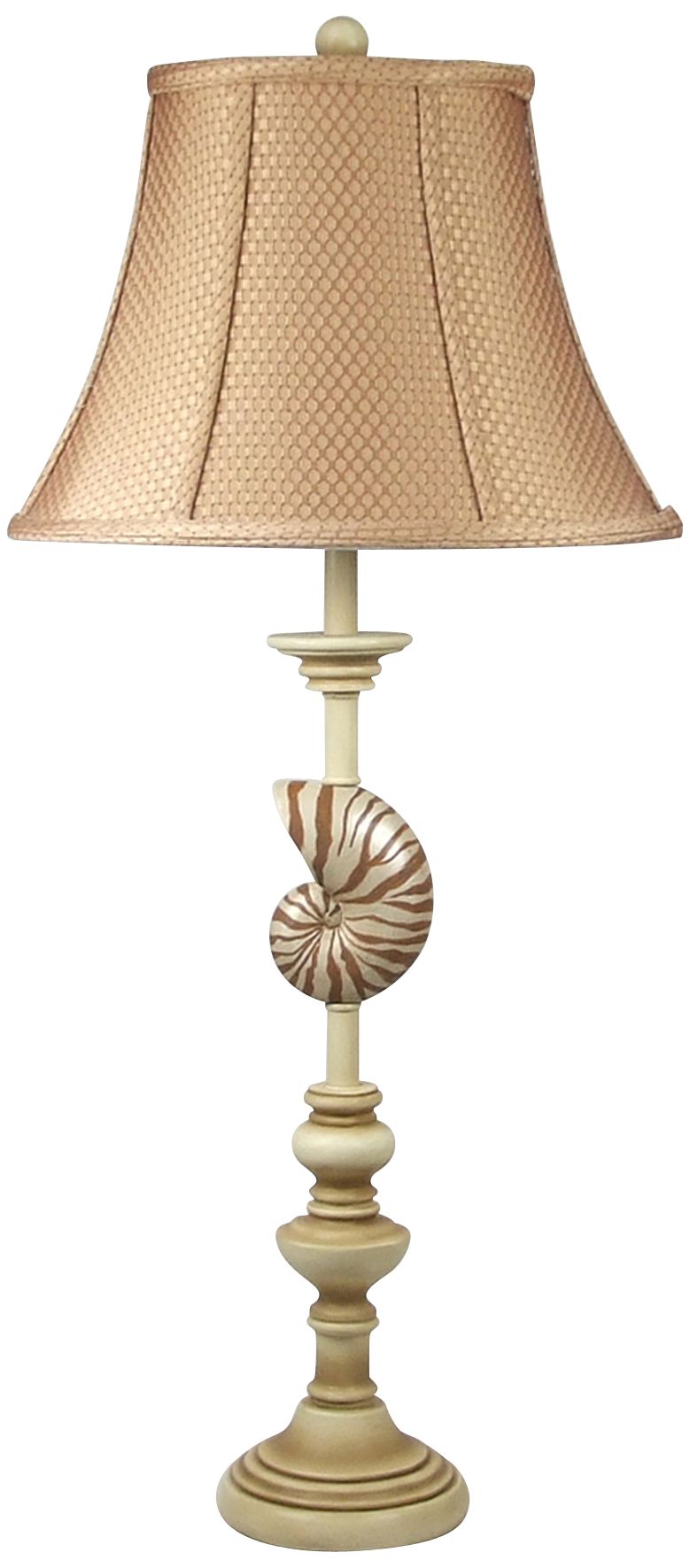 Nautilus 32" High Table Lamp With Cloth Shade