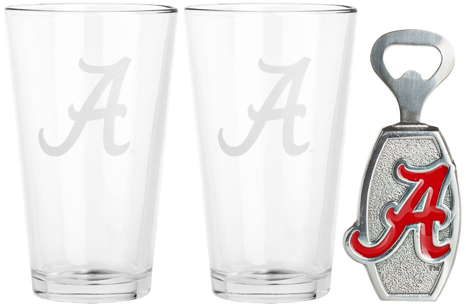 Alabama Crimson Tide 3-Piece Pub Glass Set