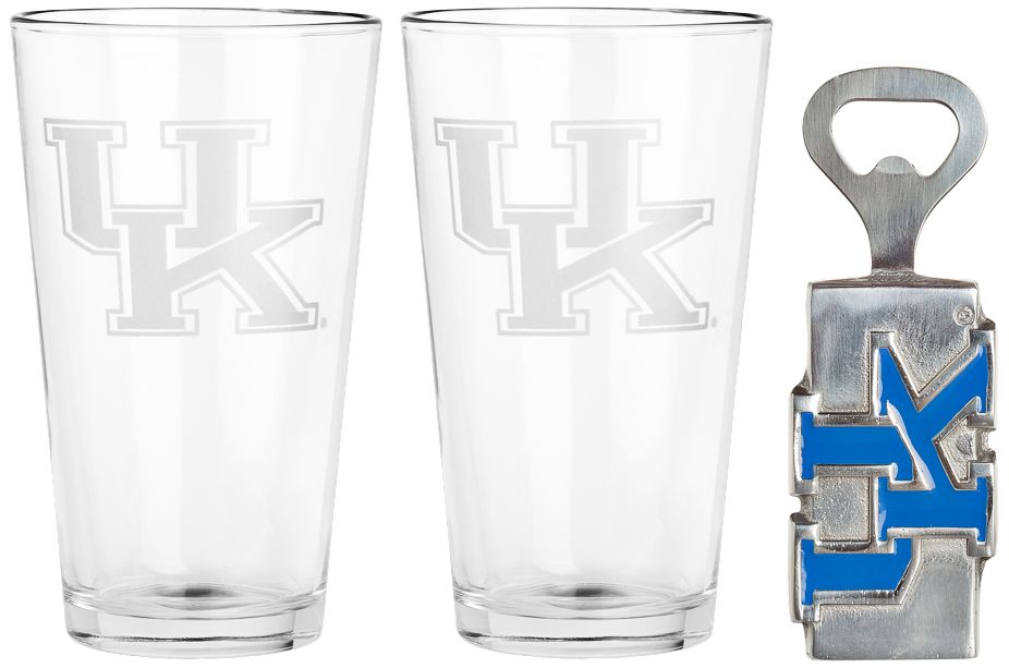 University of Kentucky 3-Piece Pub Glass Set