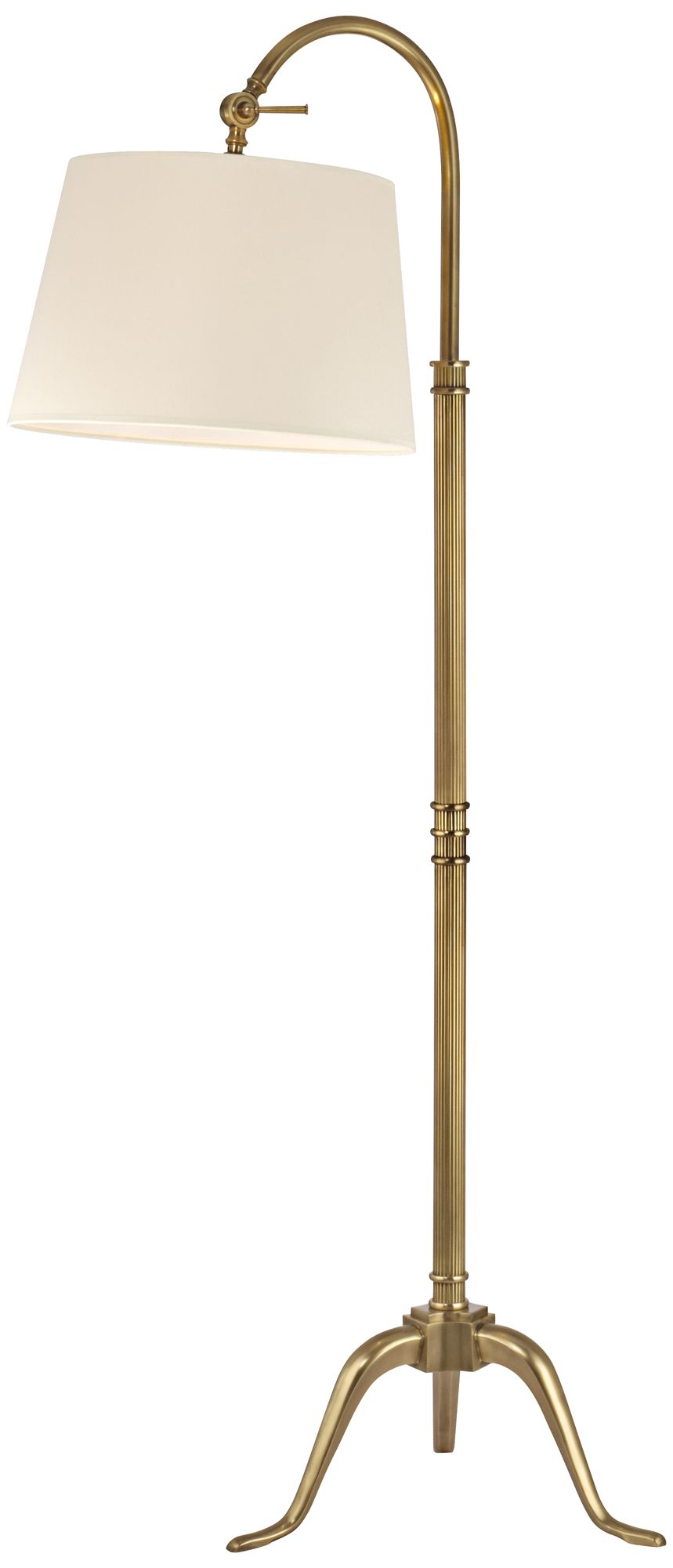Hudson Valley Burton Vintage Brass Arc Floor Lamp