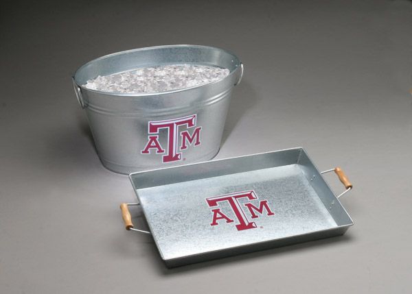 Arthur Court Texas A&M Galvanized Tray
