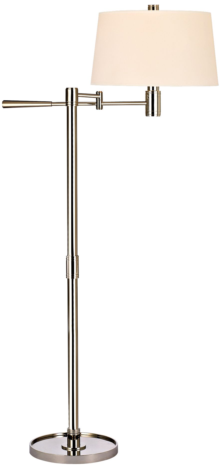 Hudson Valley Lindale Swing Arm Floor Lamp Polished Nickel