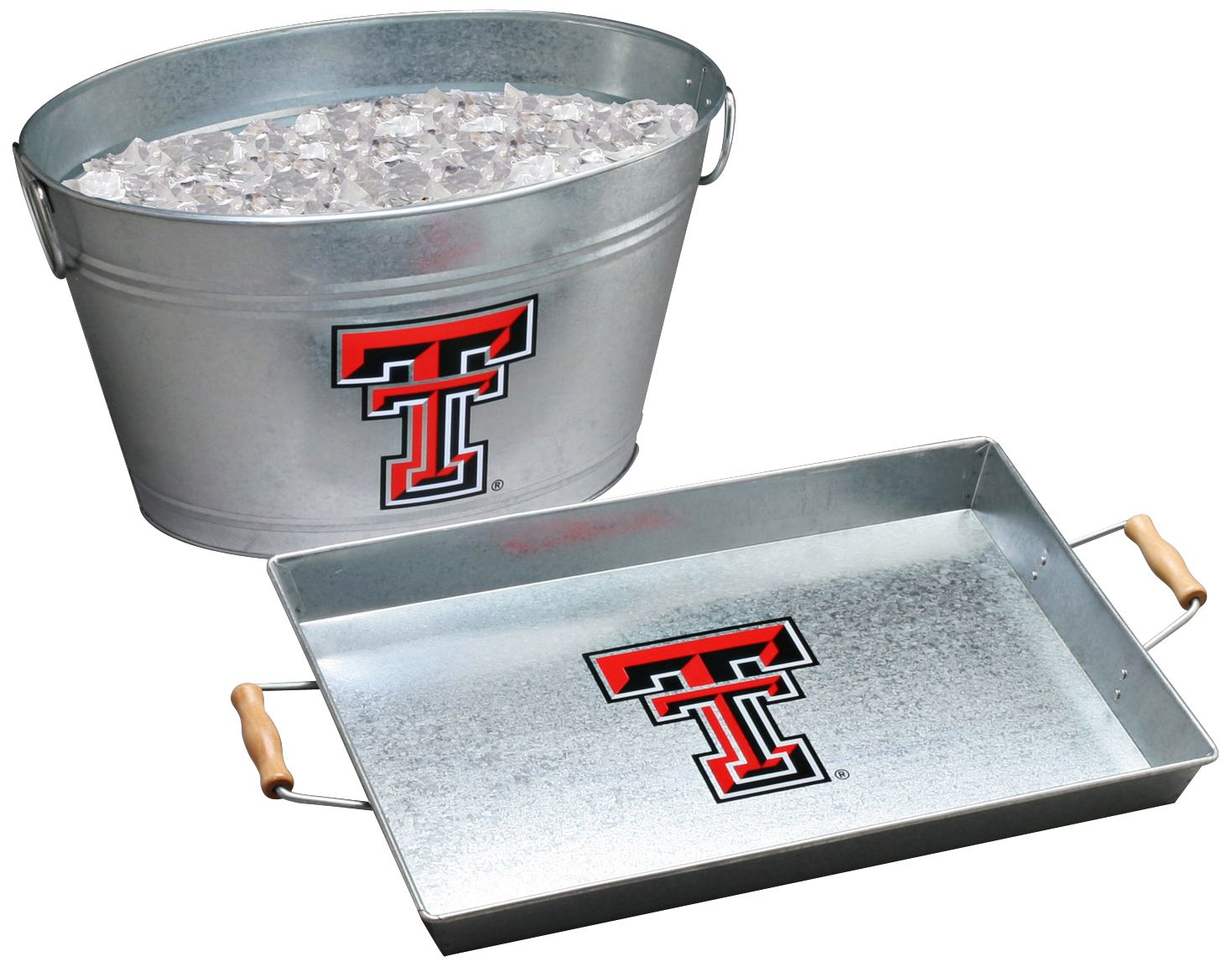 Arthur Court Texas Tech Galvanized Beverage Tub