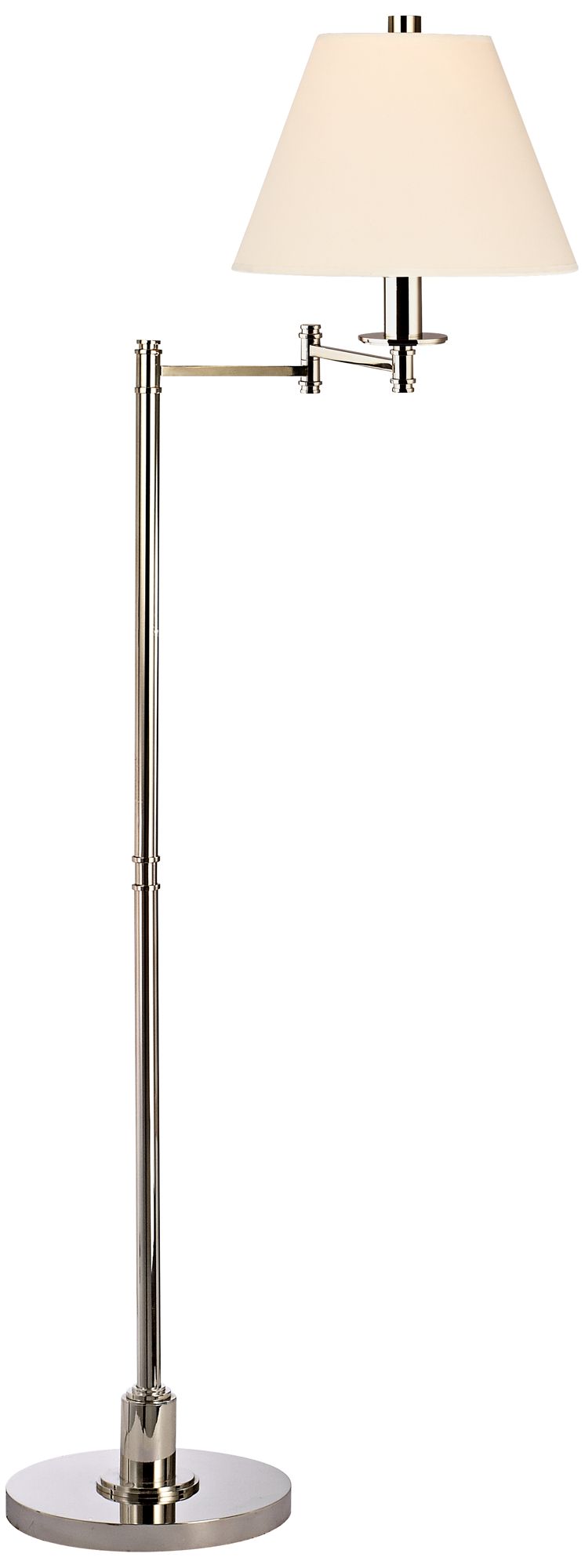 Hudson Valley Kennett Polished Nickel Swing Arm Floor Lamp