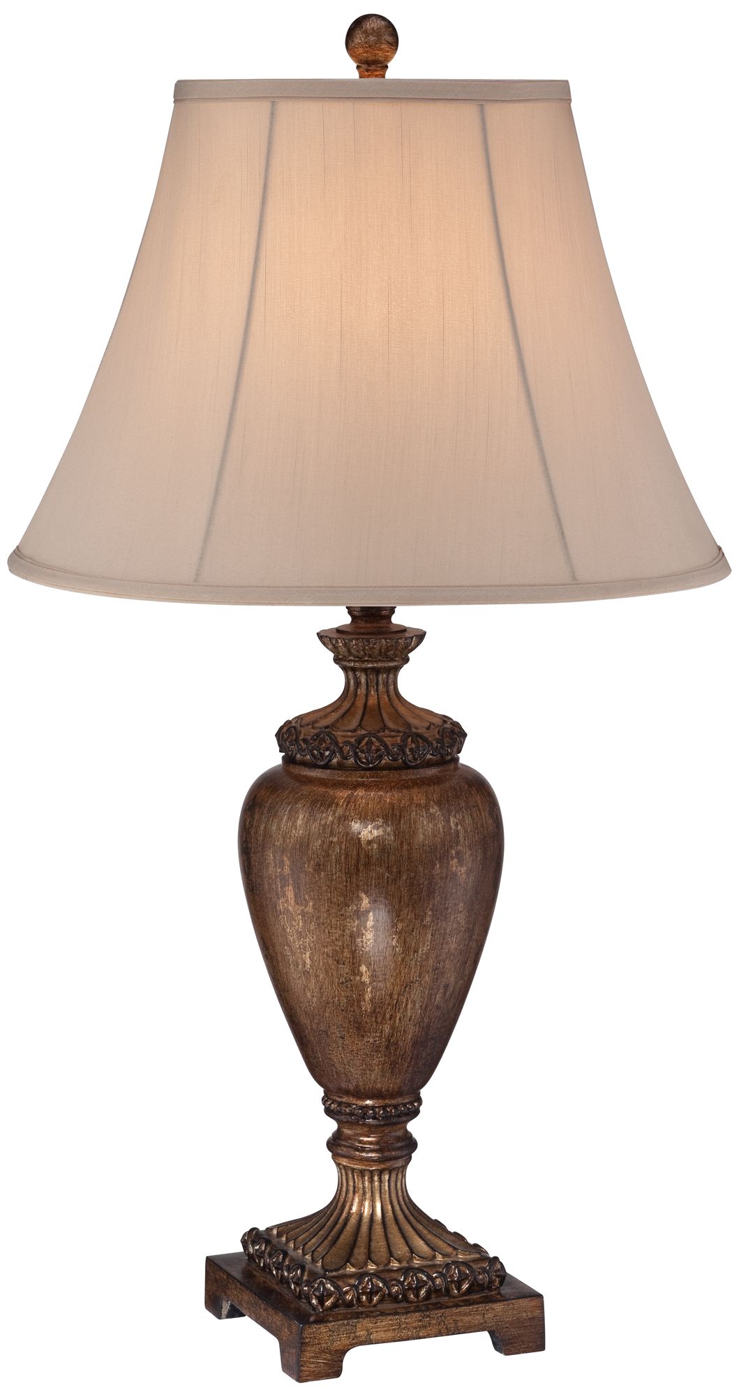 Possini Brown-Gold Vase Table Lamp