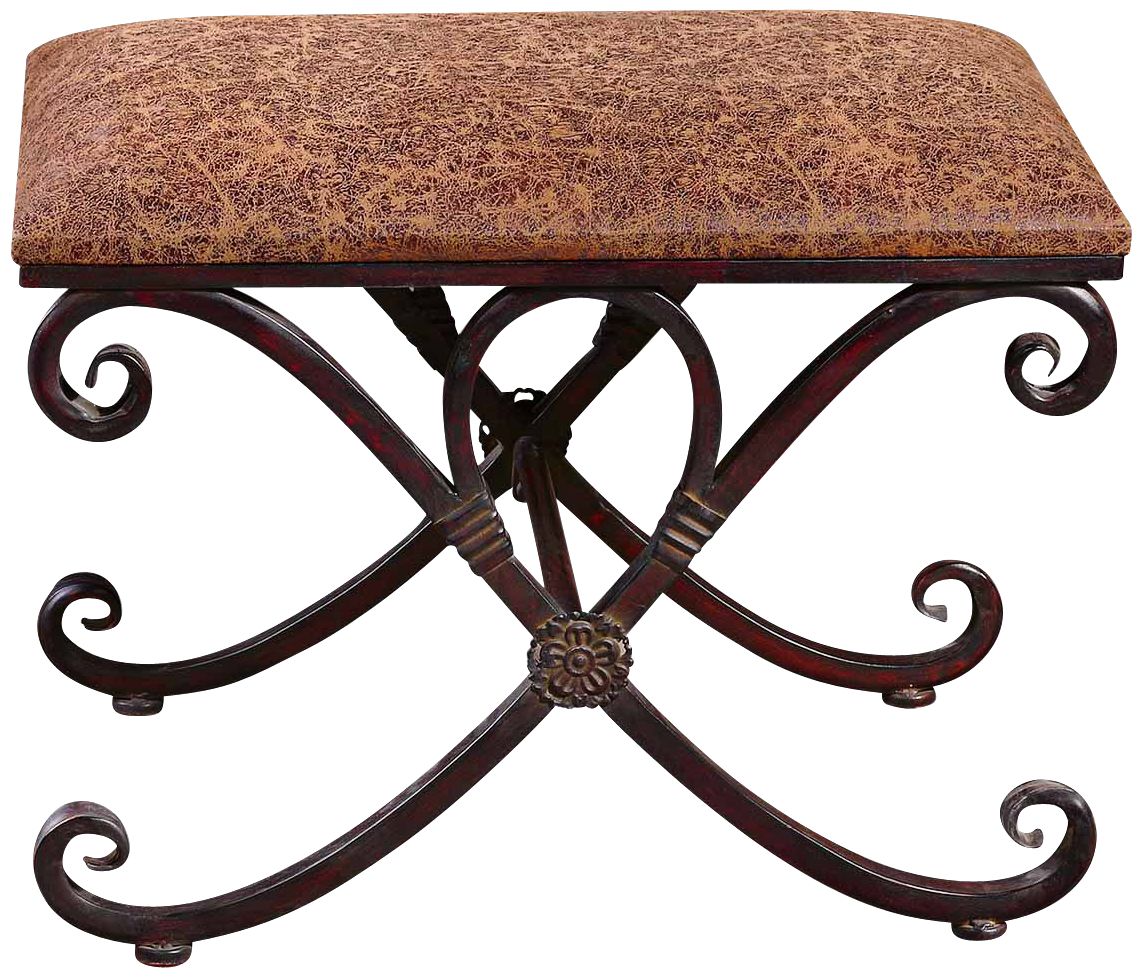 Uttermost Manoj Coffee Brown Small Bench
