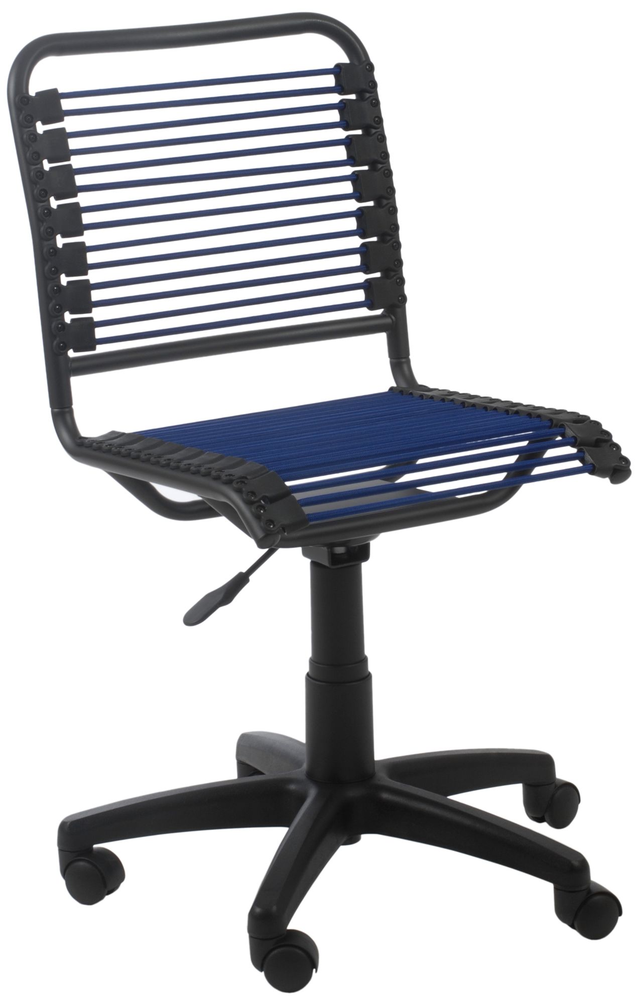 Bungie Low-Back Black and Blue Office Chair