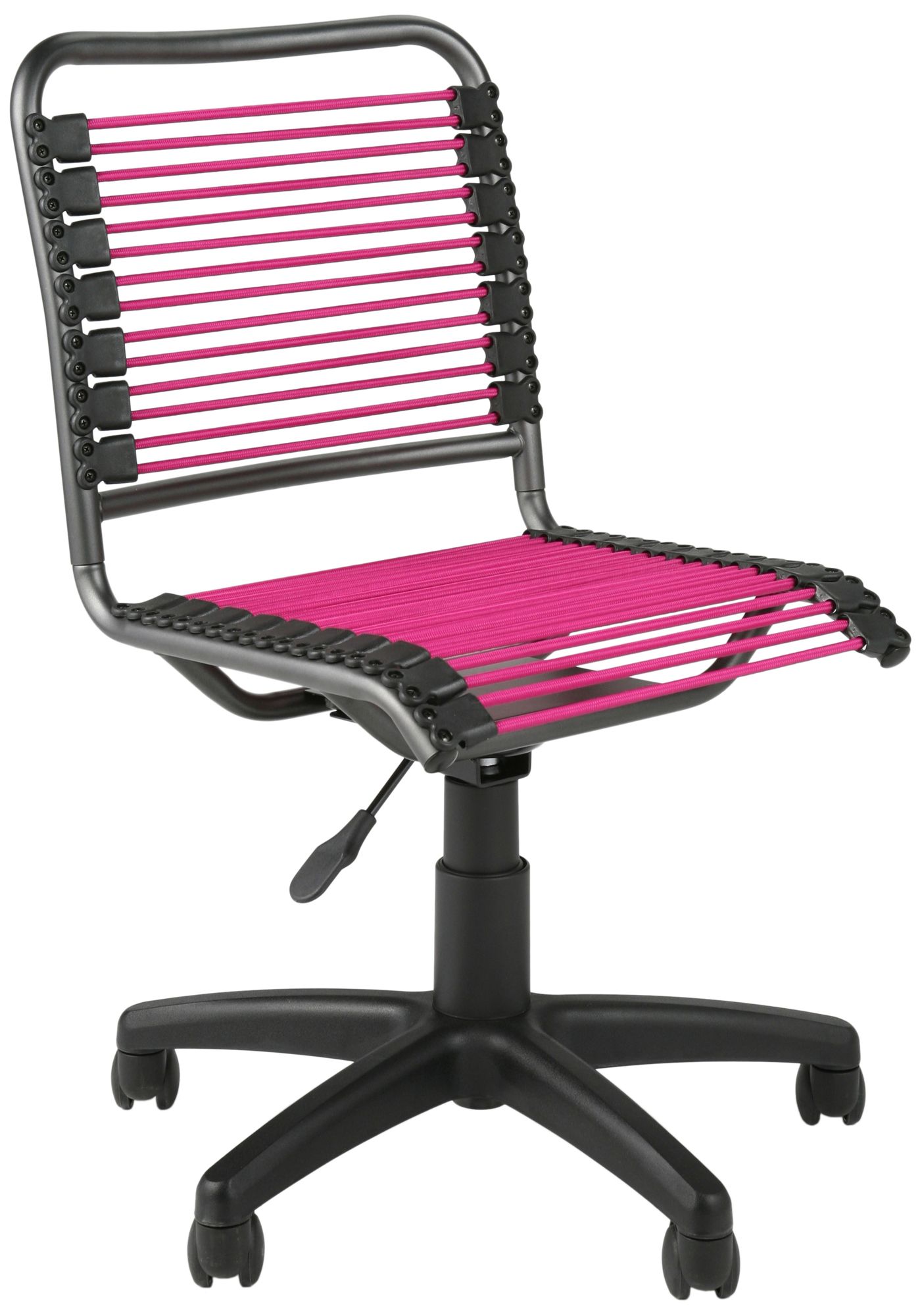 Bungie Low-Back Black and Pink Office Chair