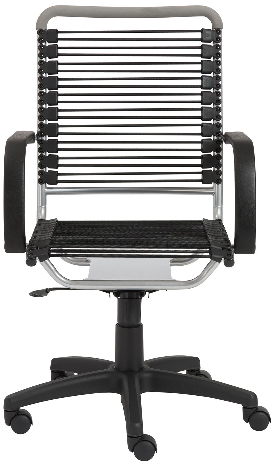 Bungie High-Back Black and Aluminum Office Chair