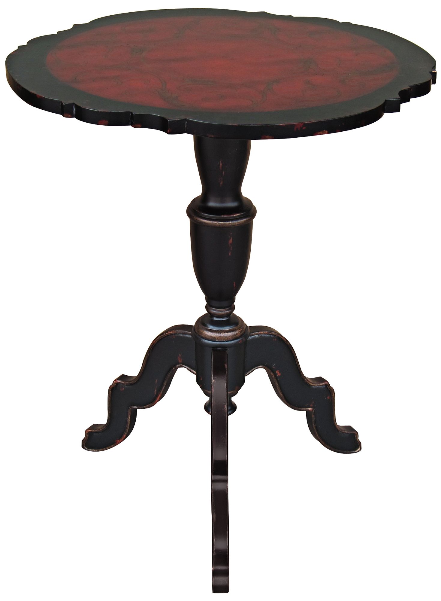 Cherry Black Accent Table