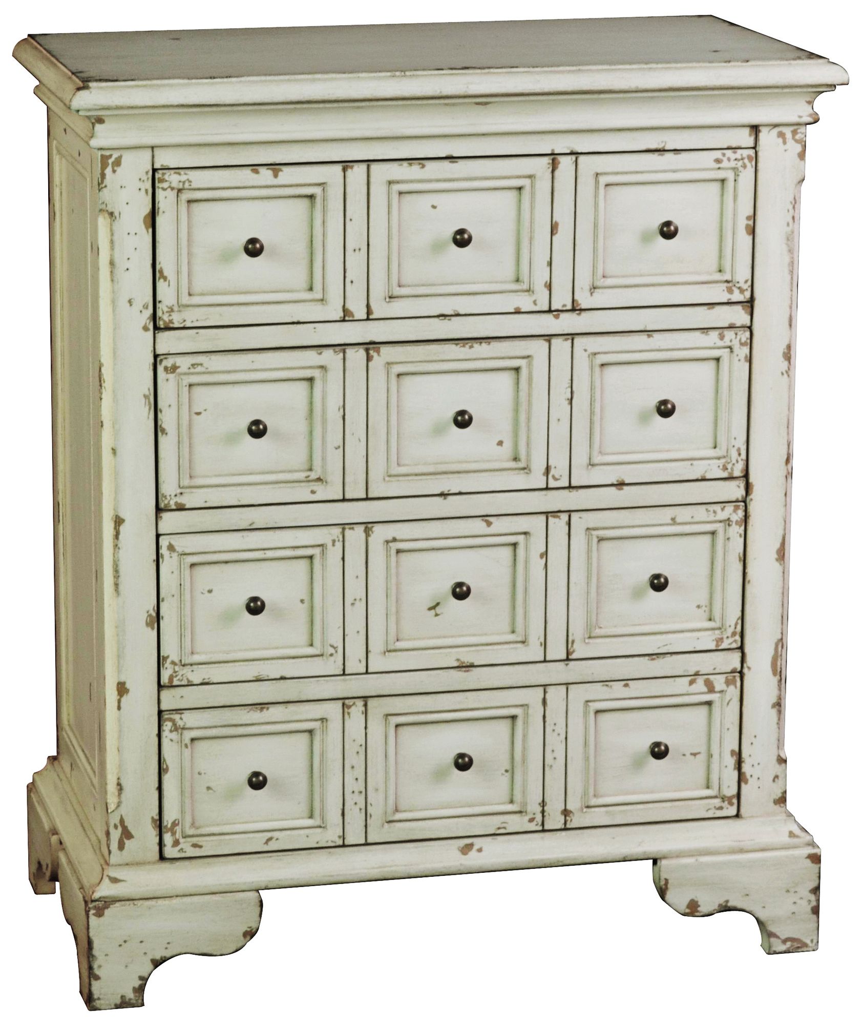 Distressed Mint Accent Chest