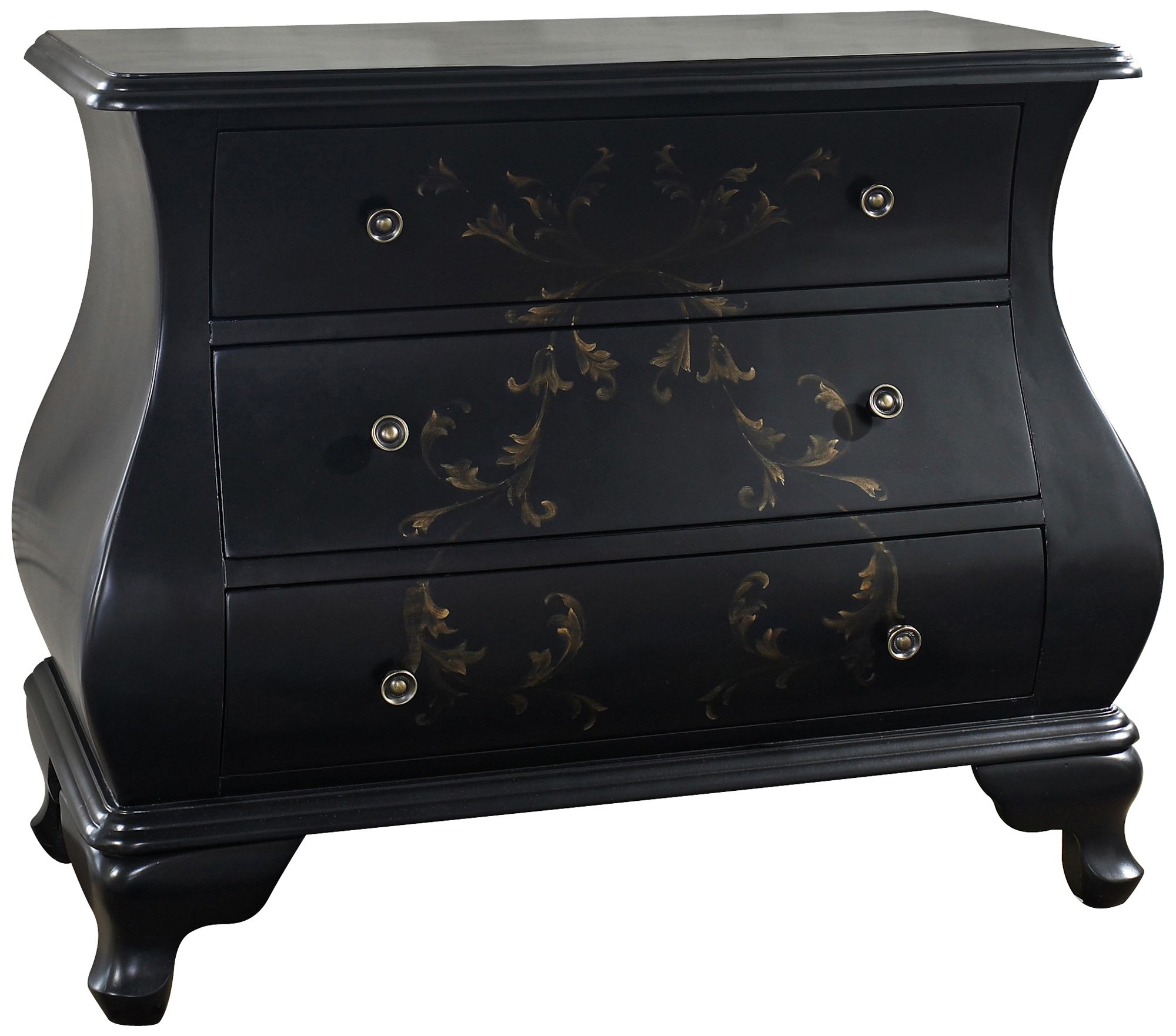 Center Stage Black Bombe Accent Chest