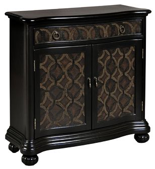 Ebony Serpentine Accent Chest