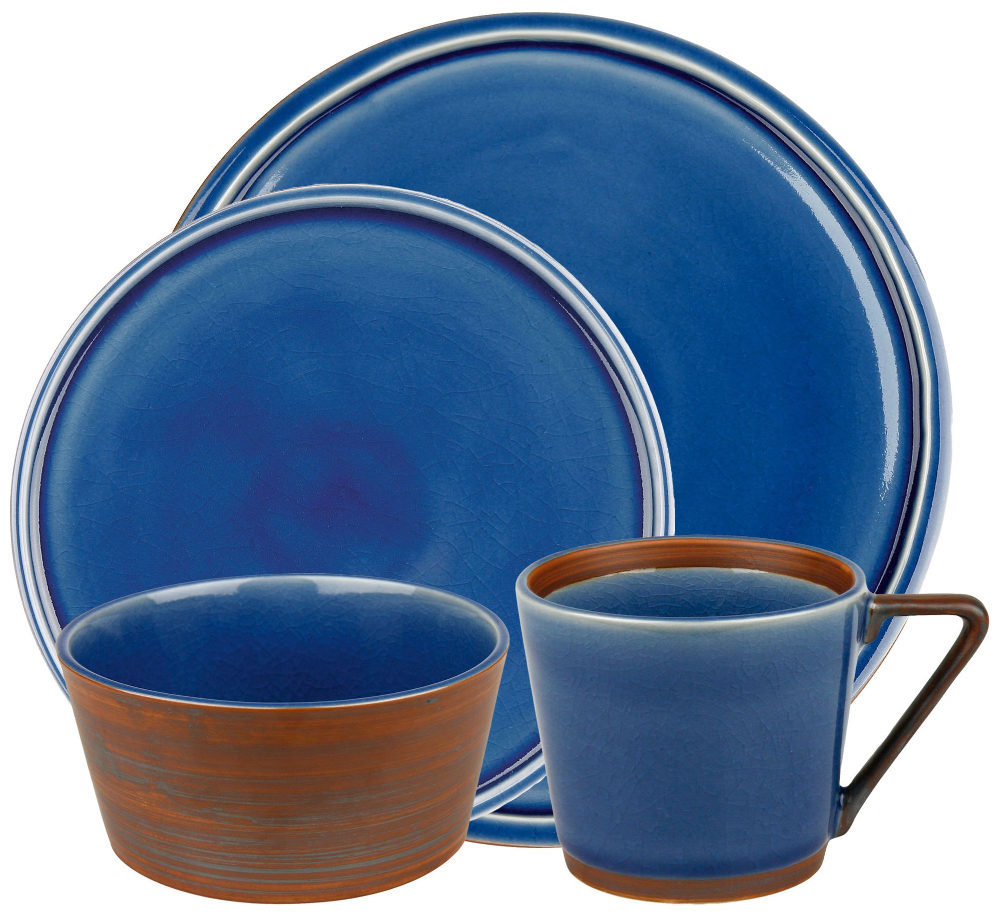 Pure Nature Blue 4-Piece Placesetting