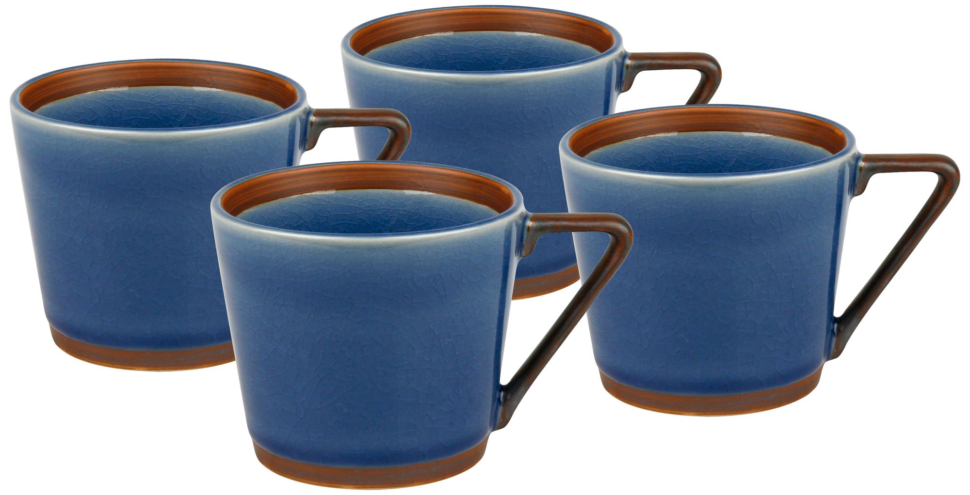 Pure Nature Blue Set of 4 Mugs