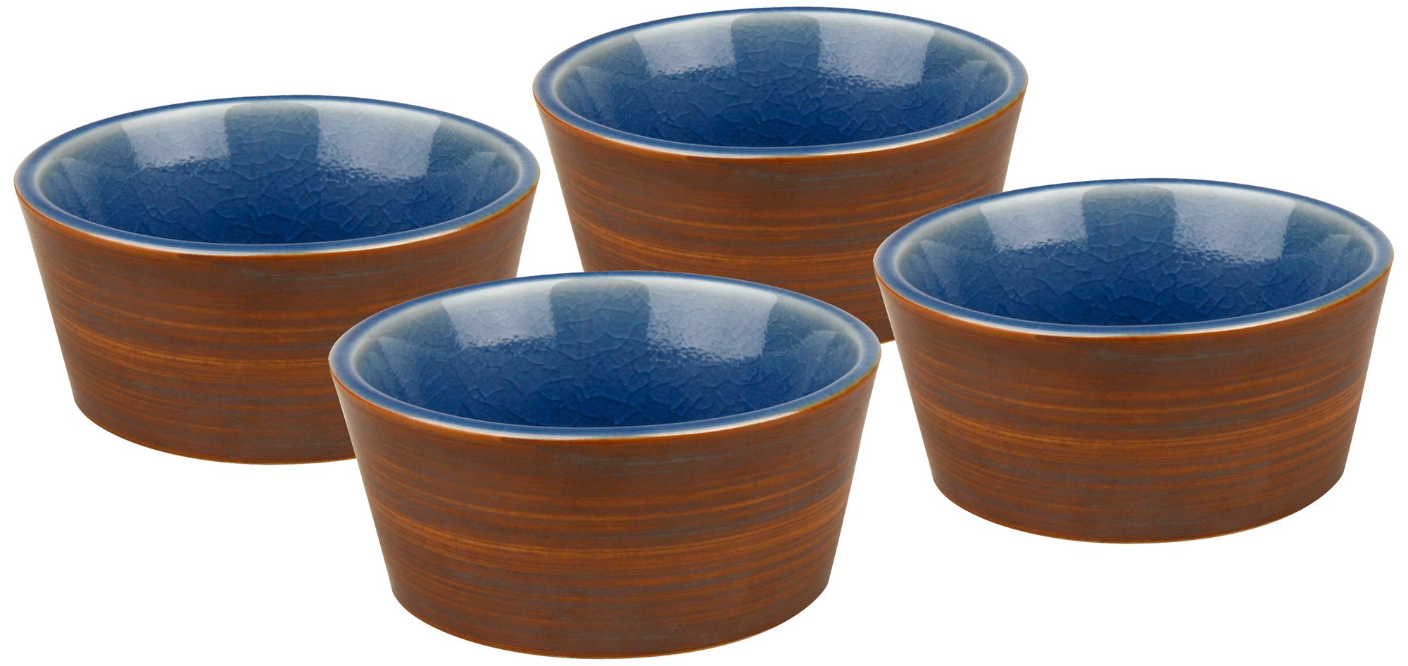 Pure Nature Blue Set of 4 Dipping Bowls