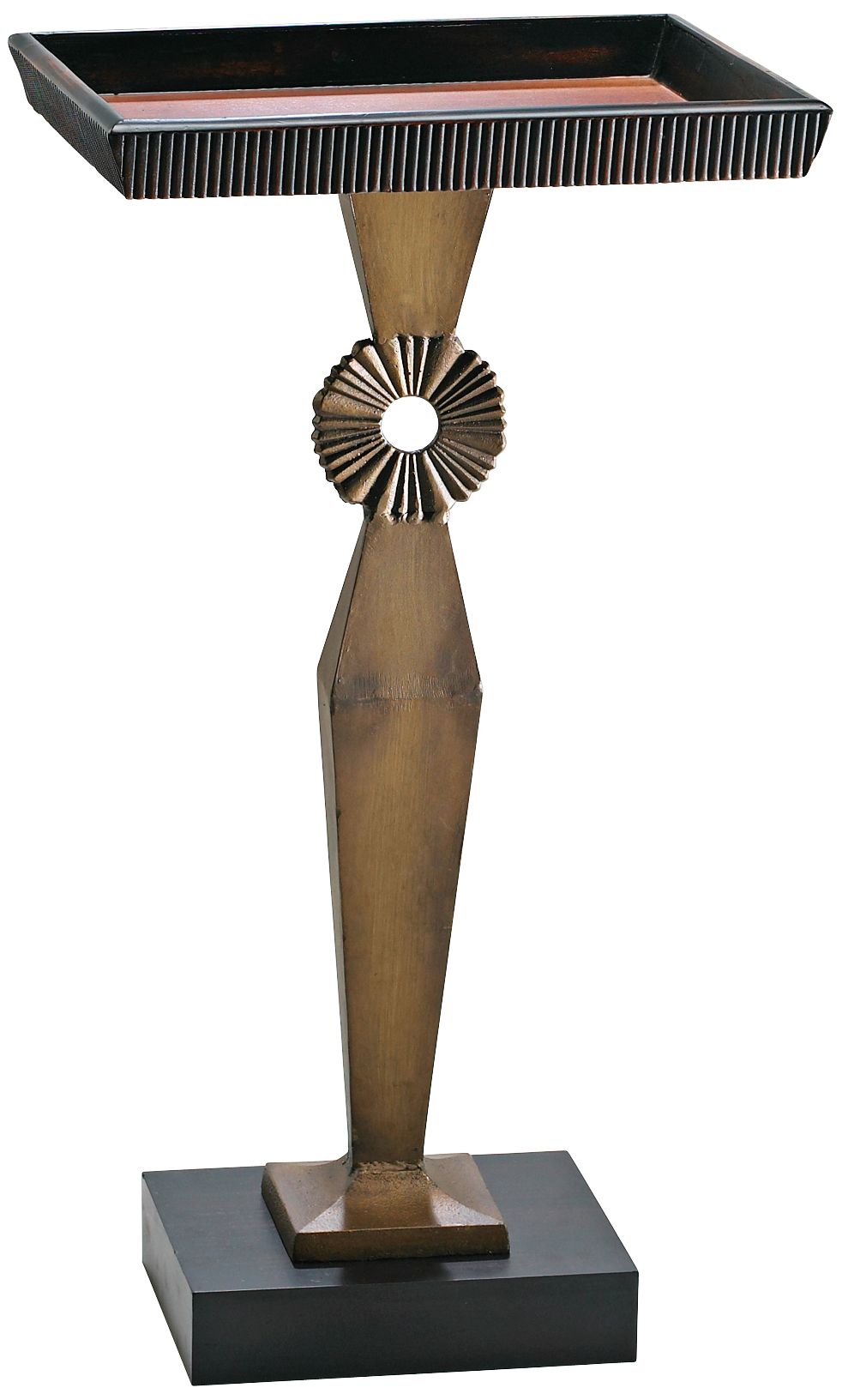 Urban Ebony and Mahogany Tray Stand