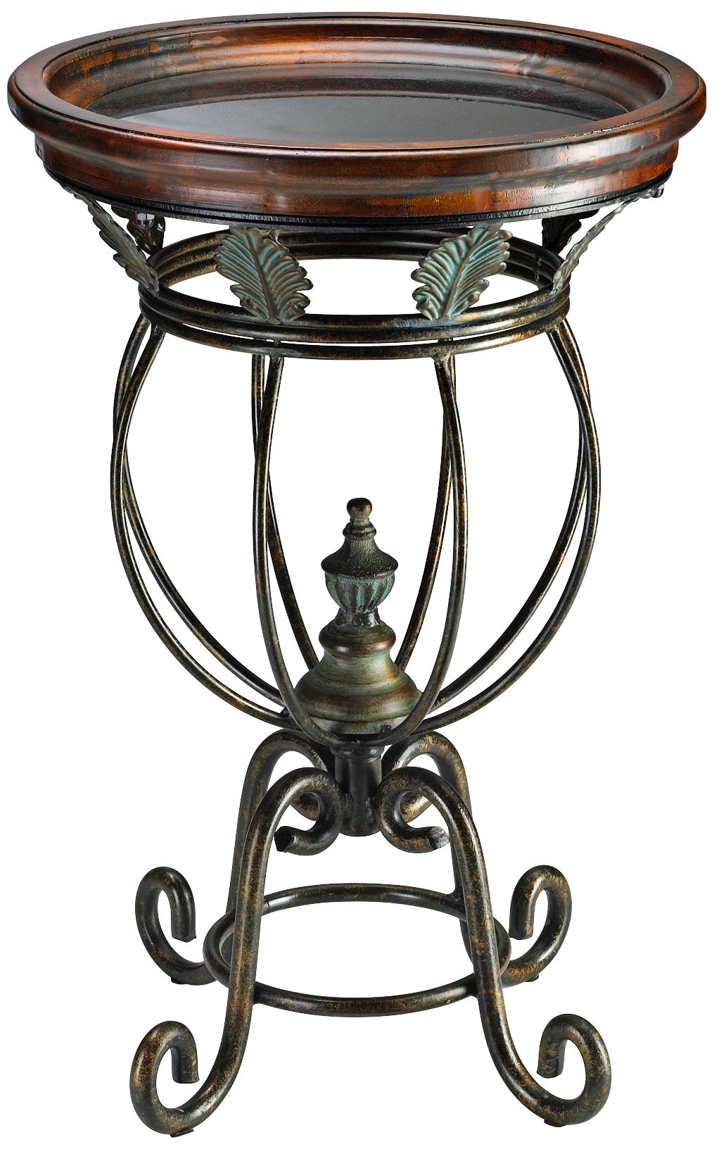 Santa Rita Espresso and Bronze Side Table