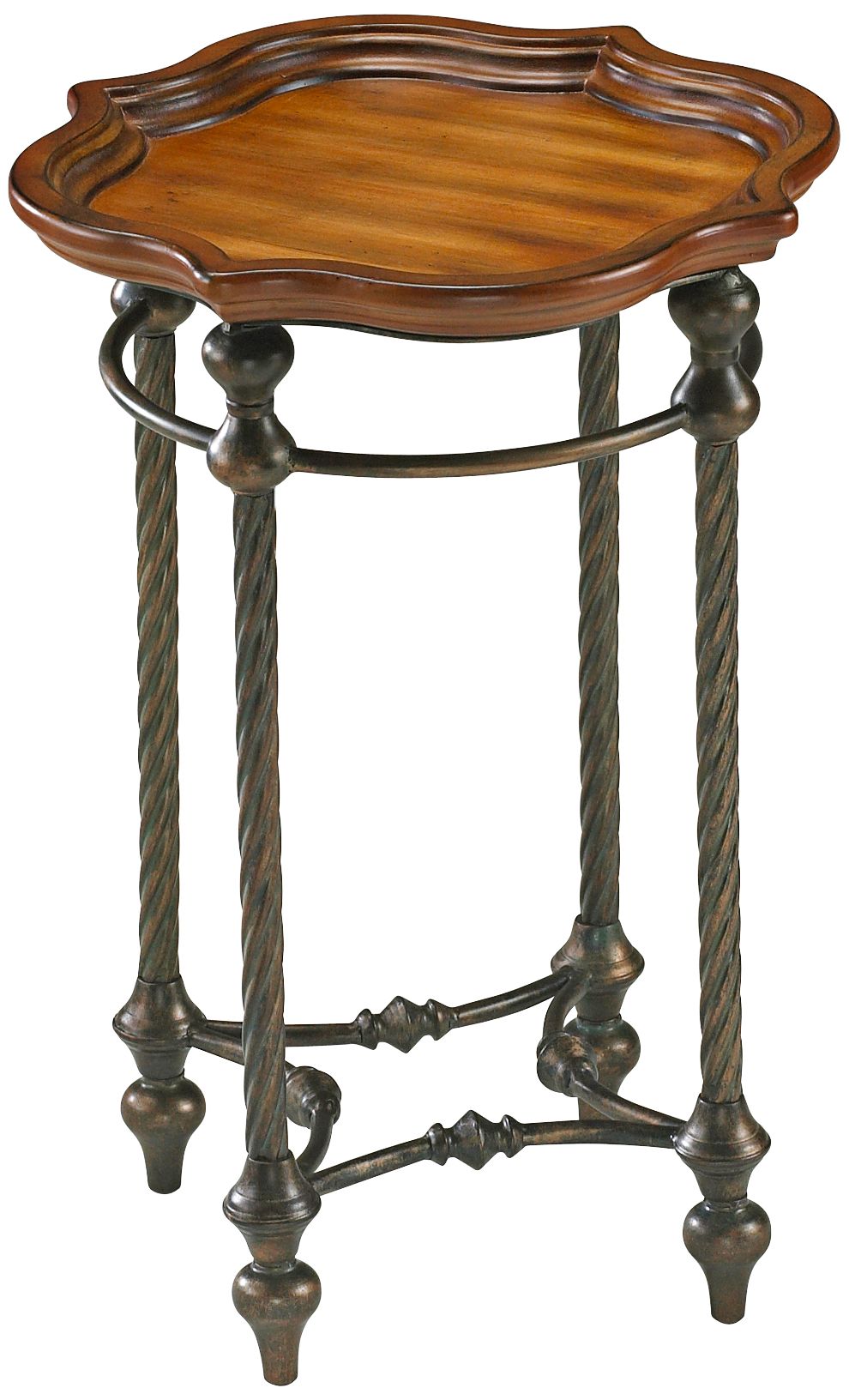 English Oval Rose Wood Side Table