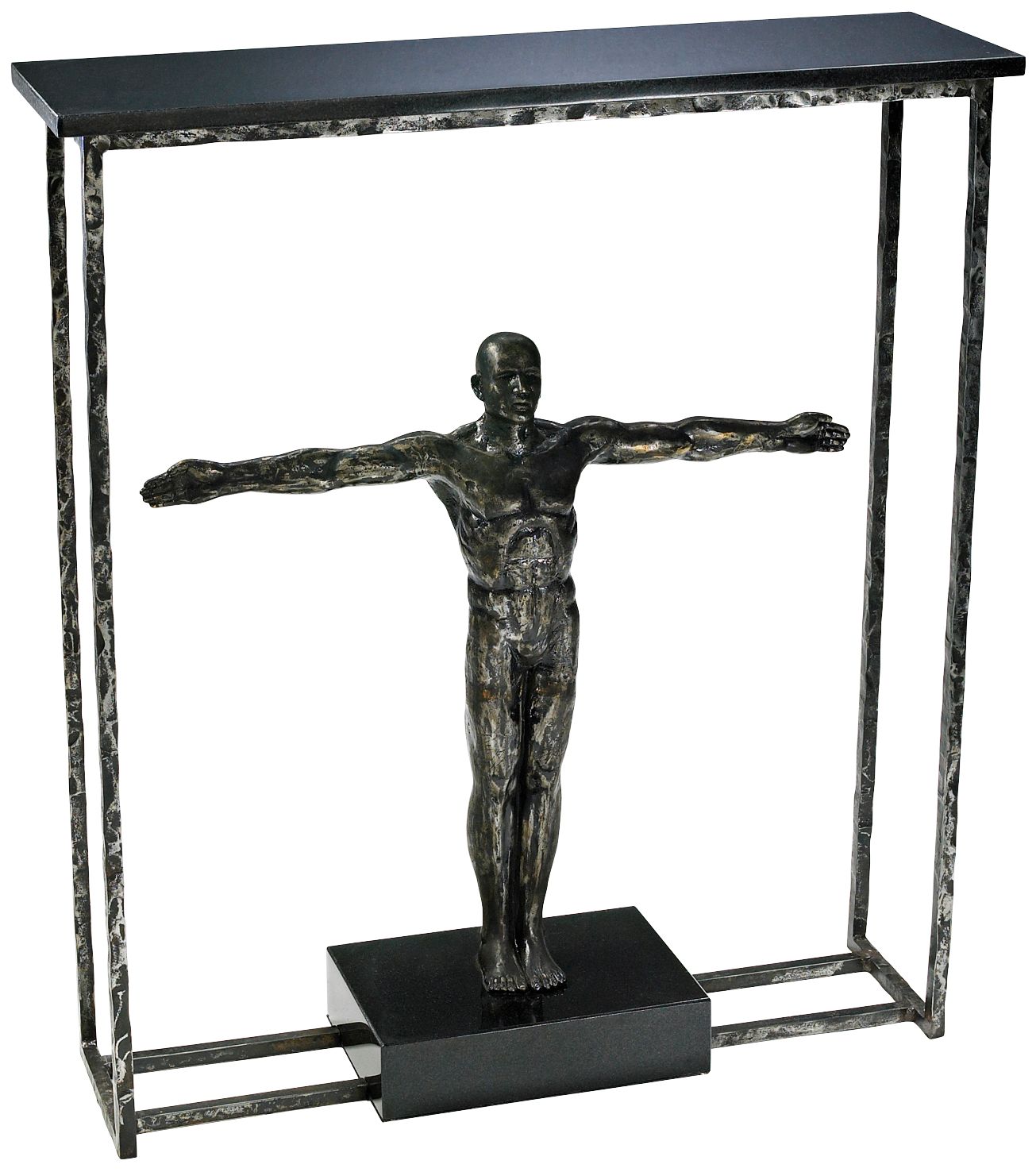 Columbo Human Figure Raw Steel Accessory Table