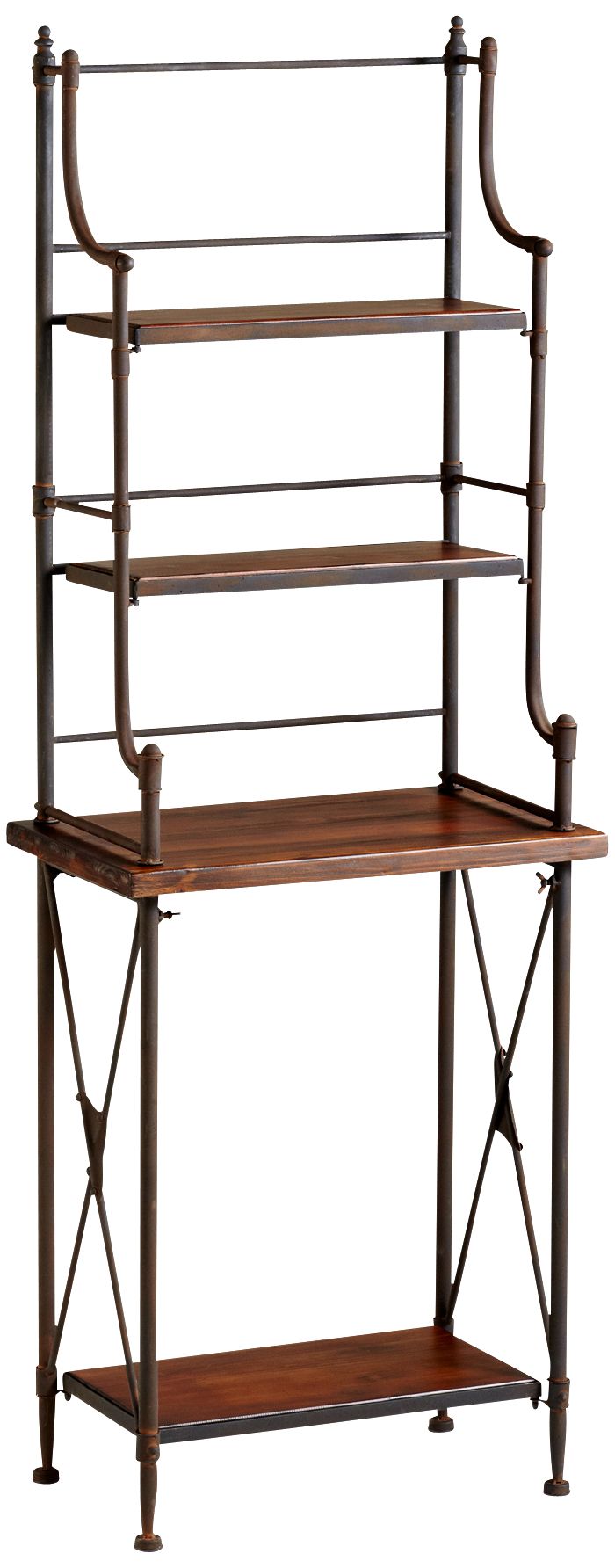 Sydney 4-Shelf Wood and Iron Bakers Rack