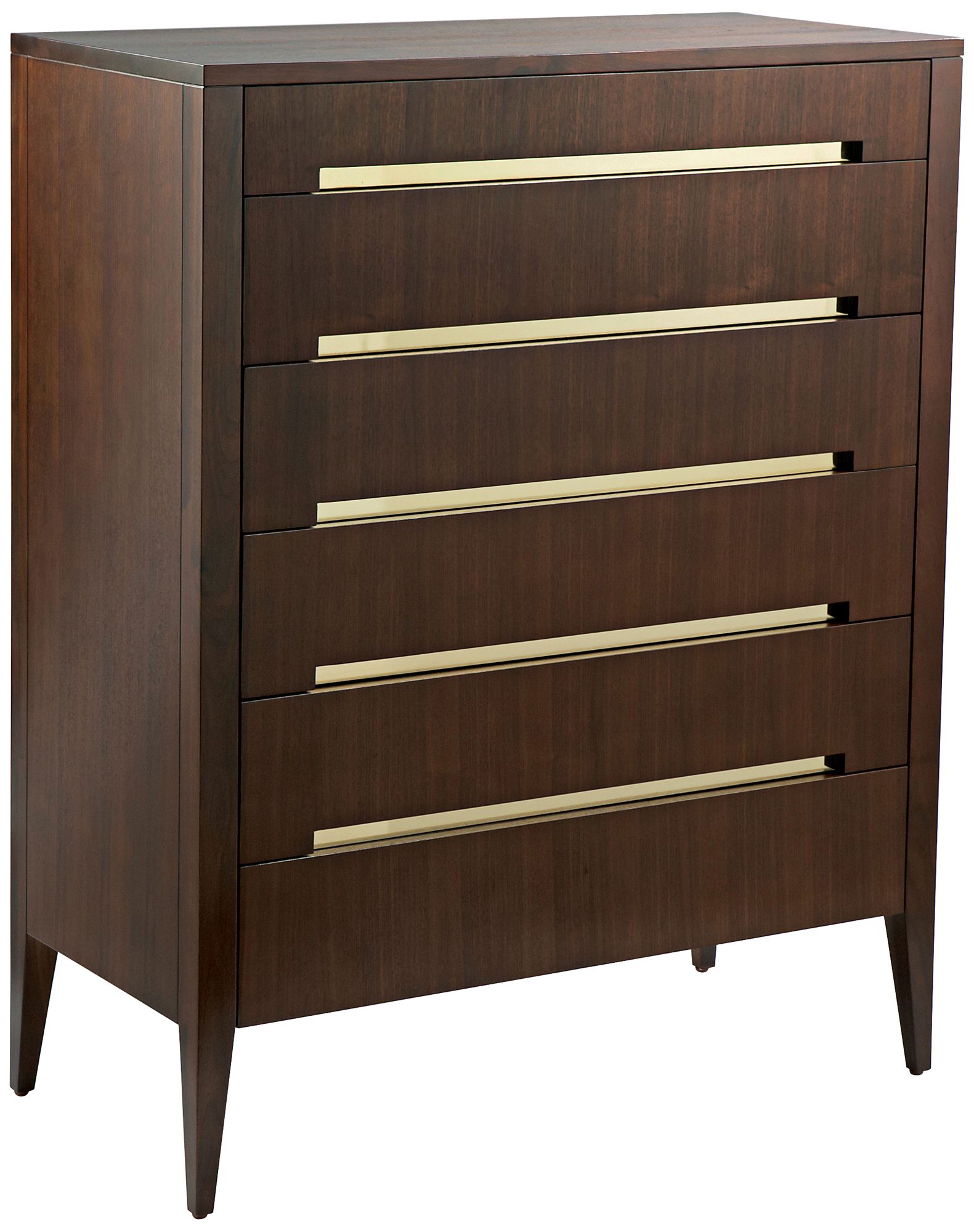 Madison 6-Drawer Cognac Walnut Highboy