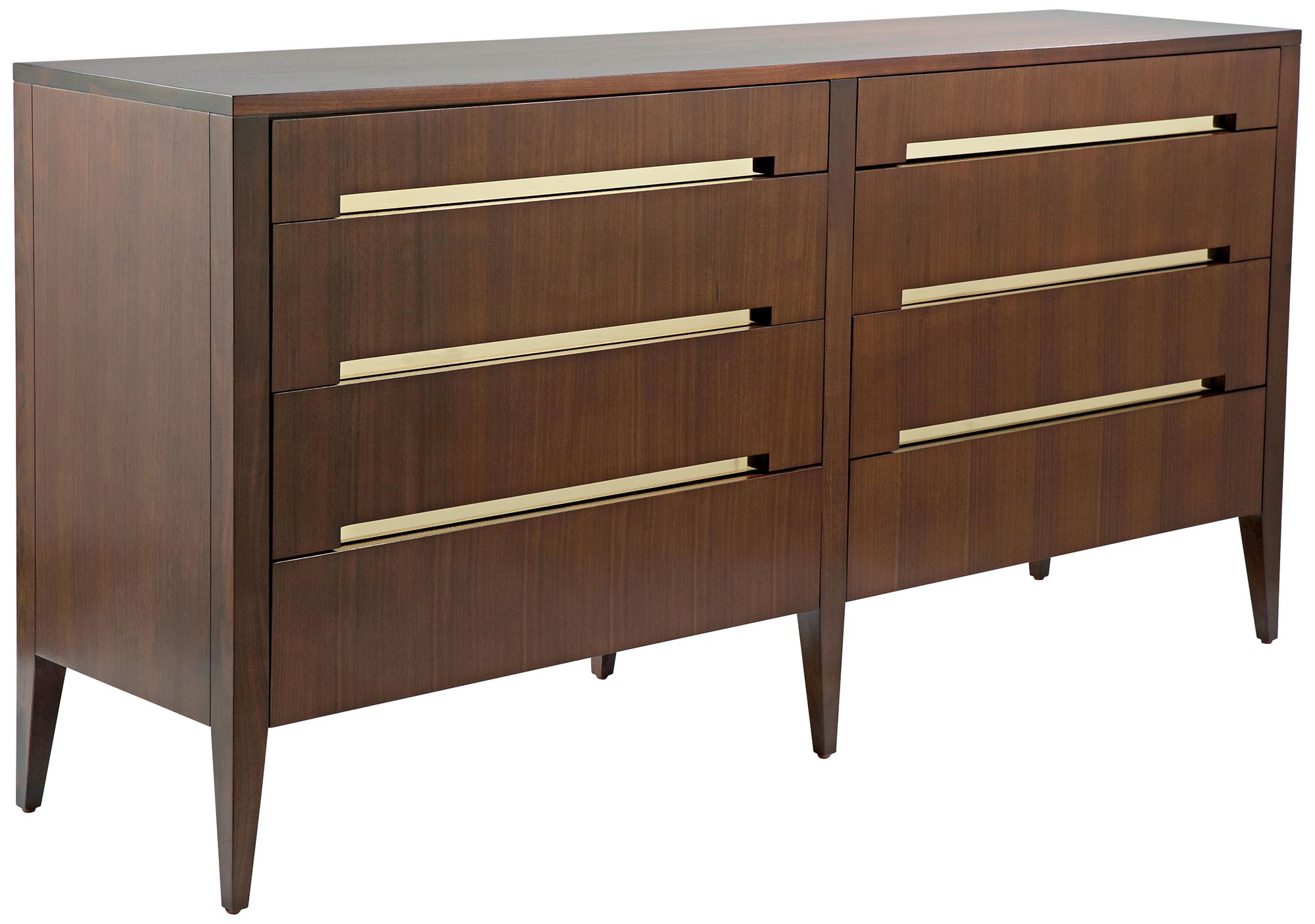Madison 8-Drawer Cognac Walnut Dresser