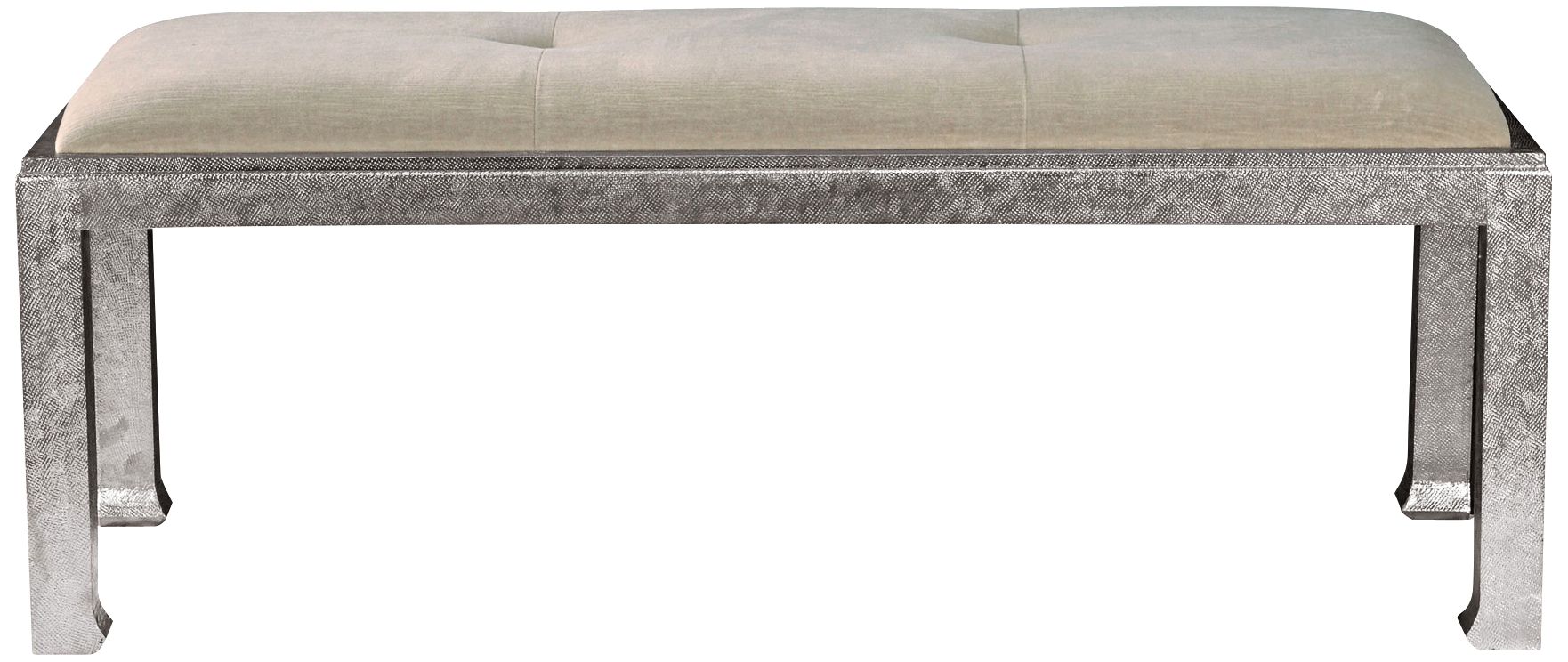Treviso German Silver Rectangular Coffee Table