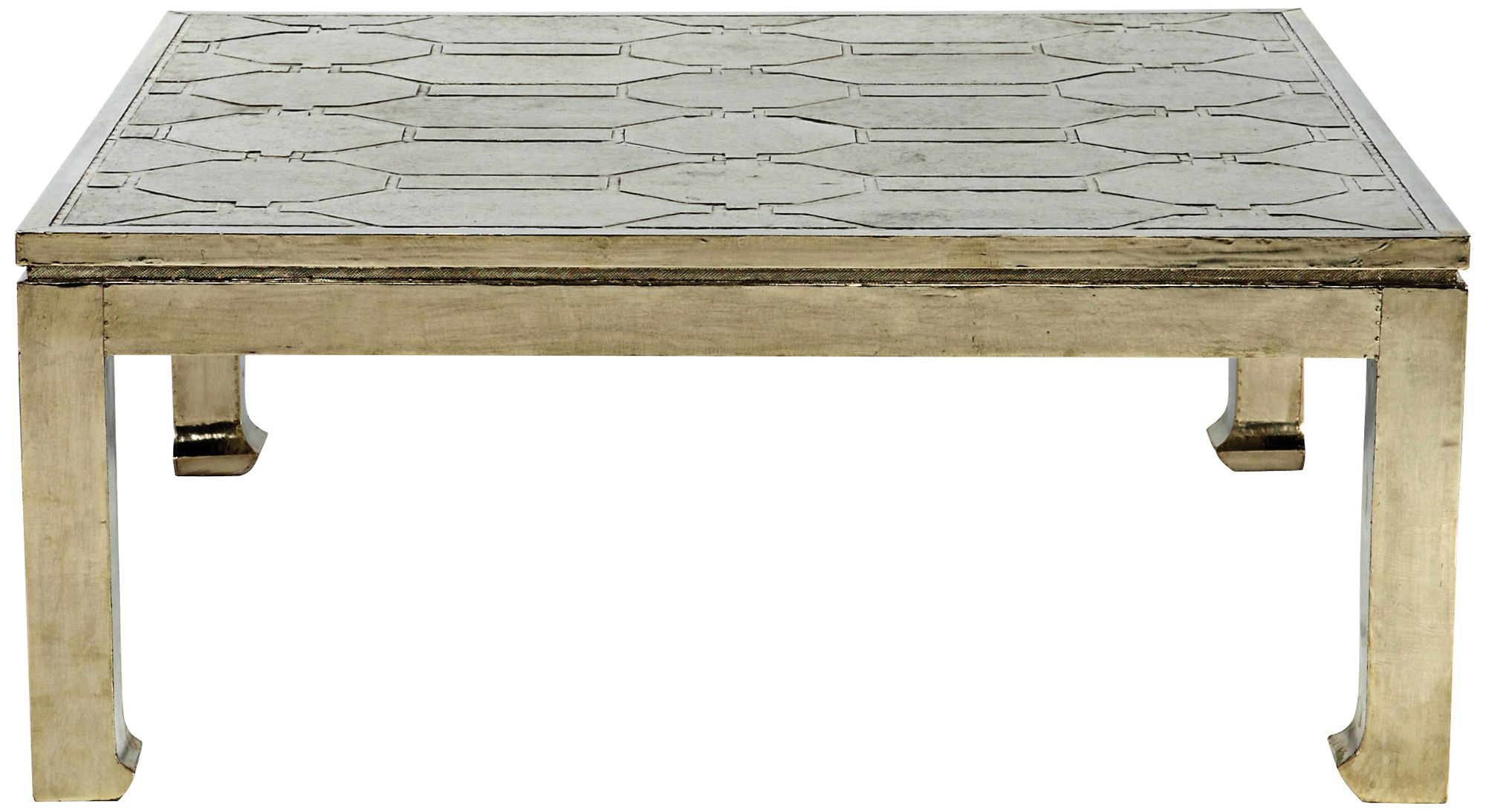 Treviso German Silver Square Coffee Table